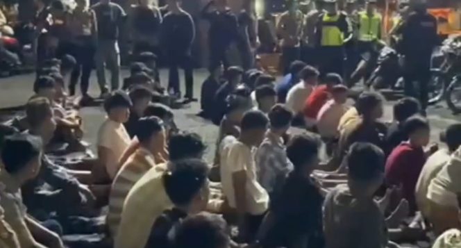 
PULUHAN REMAJA BALAP LIAR DIAMANKAN POLRES TANGGAMUS