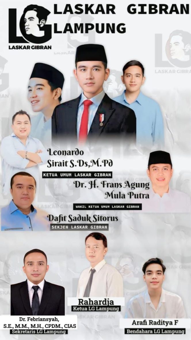 
Komitmen DPW Laskar Gibran Lampung
